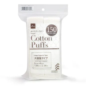 Daiso Cotton Puff -Large Capacity Type - 150 Pcs